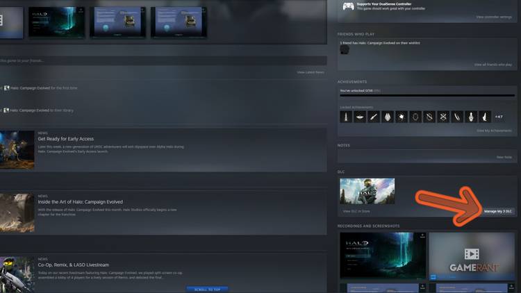 Steam DLC management window with unchecked Digital Story Art Collection