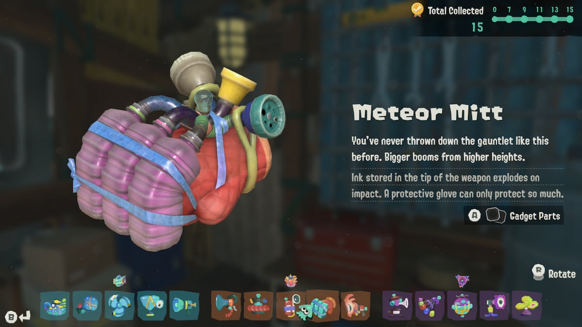 Tactical Tank gadget loadout screen
