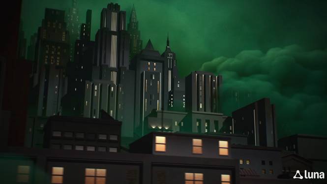 Batman Caped Crusader Chronicles Gotham cityscape