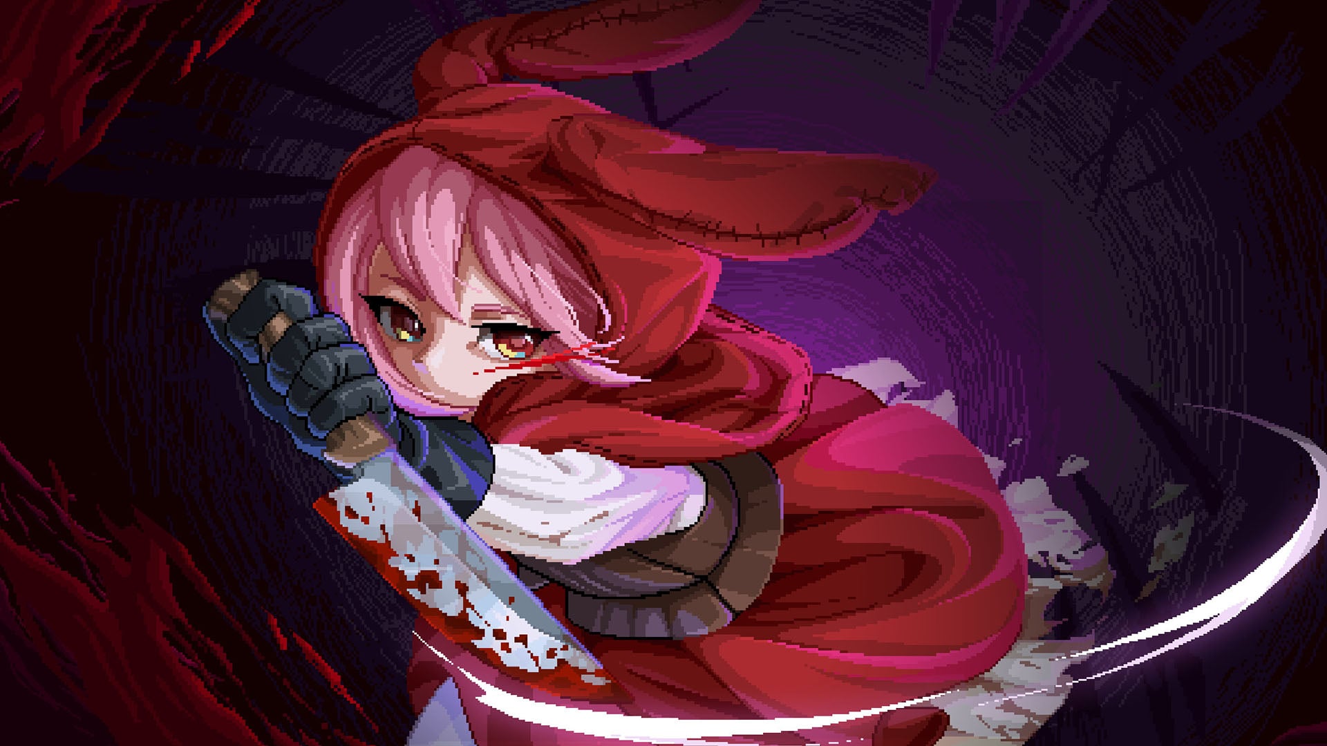 Rubinite: Dark Fantasy Boss Rush Action RPG for Blasphemous & Sekiro Fans, Featuring a Red-Eyed Murder Princess