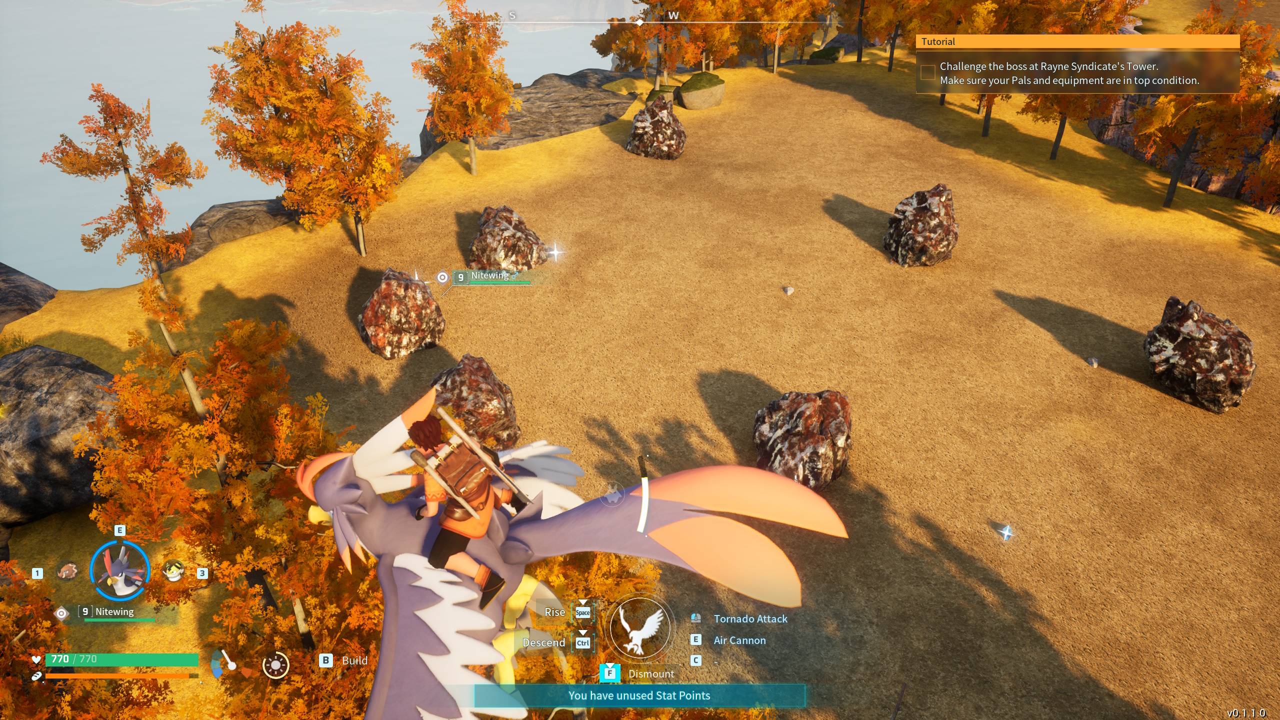 Map showing Palworld base locations