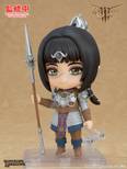 Shadowheart Nendoroid with smiling faceplate holding Selune's Spear of Night