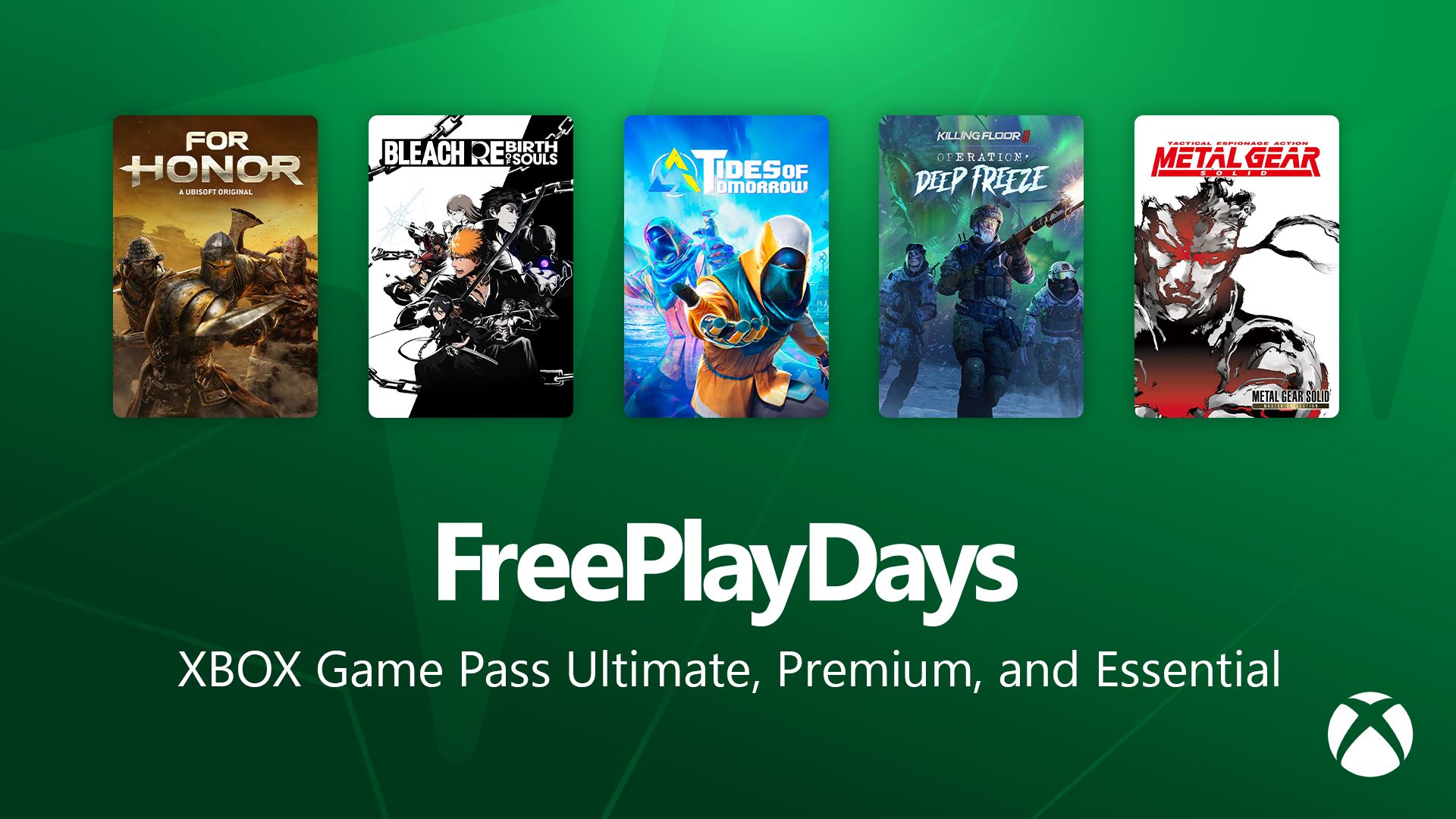 Play For Honor, Bleach Rebirth of Souls & Metal Gear Solid Free This Weekend