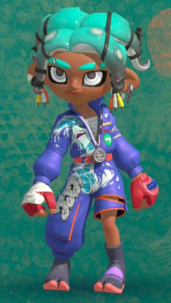 Shiver amiibo outfit in Splatoon Raiders