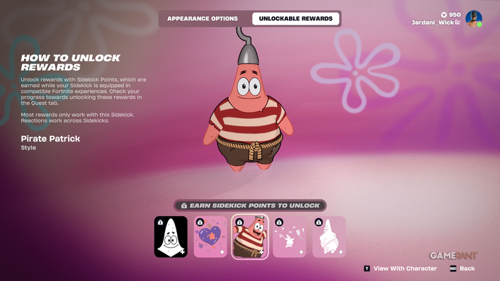 Patrick Star and Ice Spice Fortnite bundle showcase