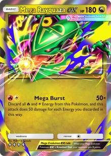 Mega Rayquaza EX card art